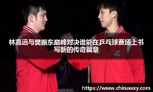 林高远与樊振东巅峰对决谁能在乒乓球赛场上书写新的传奇篇章